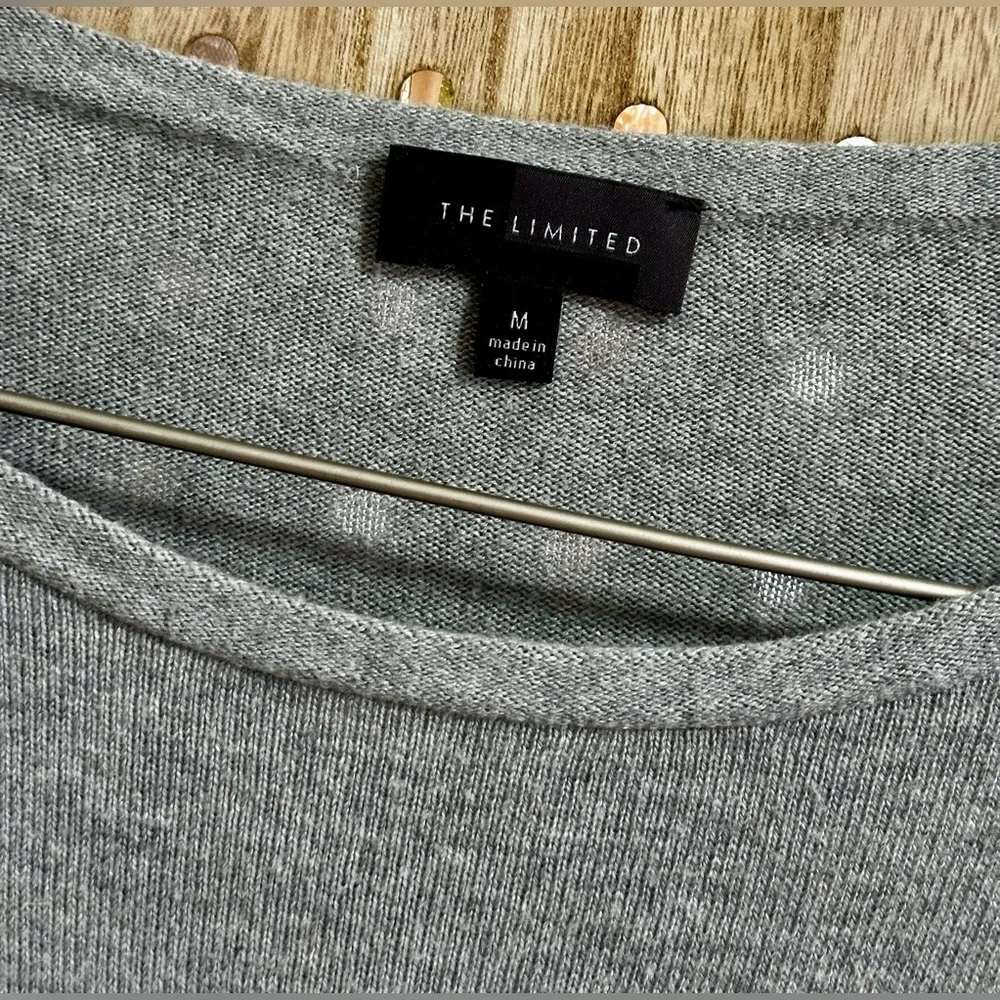 EUC The Limited Gray Sweater with Puppy Dog Maltese 🐶 - Picture 4 of 5